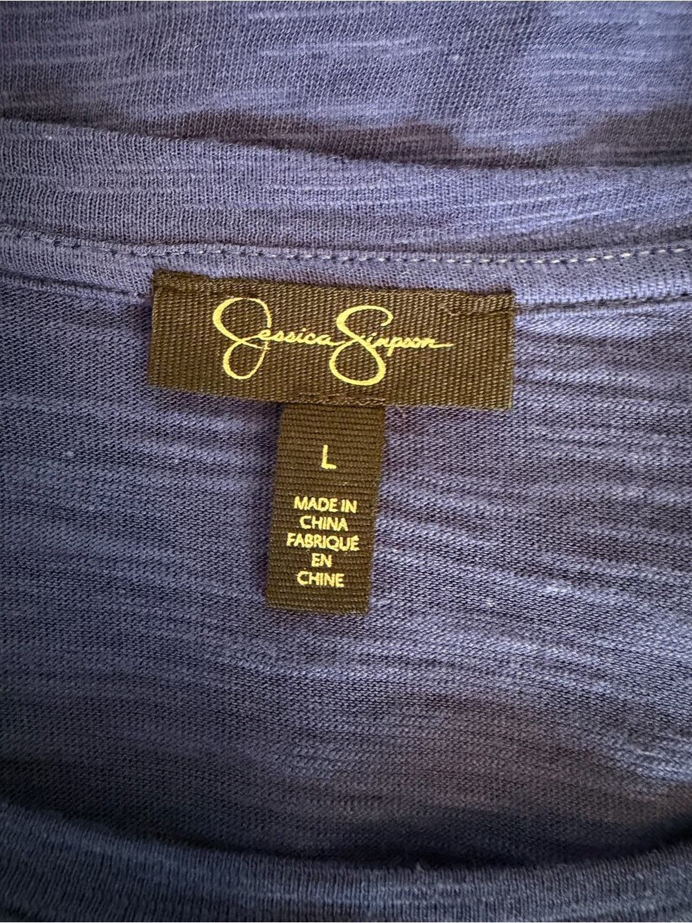 Jessica Simpson 🌼 Eyelet Sleeve Boho Top – Cobalt Blue – Size Large - Picture 6 of 6